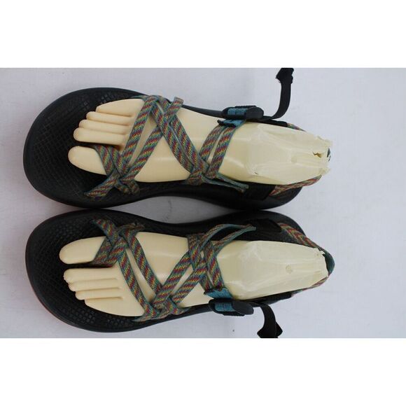Womens Chaco ZX/2 Classic Vibram Fiesta Rainbow Toe Ring Strap Sandals SZ 10 - Picture 3 of 11